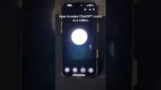 how to get chatGPT to count to a million #chatgpt #ai #openai #comedy #funny #viral #asmr