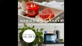 PartyLite : Bougie en pot &agrave; 3 m&egrave;ches Mix and Match