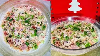Salada de repolho maravilhosa,  com Presunto 