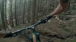 Mountain Biking Northern BC. City of Terrace, trails at Copper Mountain. Lucky Seven Trail.