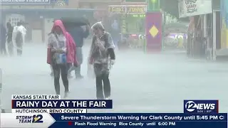Rainy day at Kansas State Fair