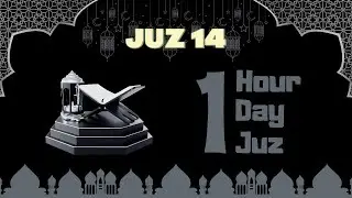 JUZ 14 | One Day One Hour One Juz | Quran for Sleep/Study Sessions | Relaxing [Rain Sound]