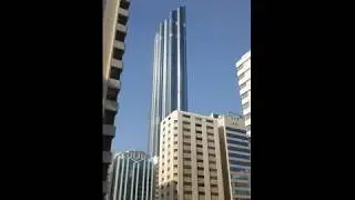 Window cleaners on the World Trade Centre, Abu Dhabi