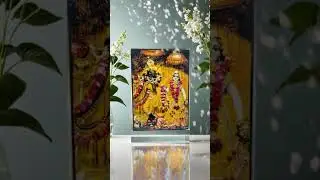 MAYAPURI ISKCON Radha Krishna Photo Frame for Puja, Wall Hanging & Home Decor