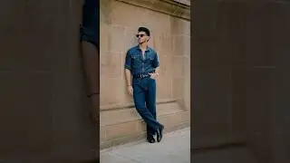 Styling Denim Shirt Like A Pro 😎😍 #fashion #mensfasion #explore #denimshirt