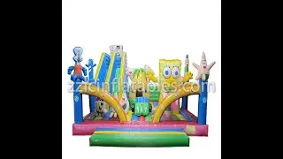 SpongeBob SquarePants Themed Commercial Bounce House  For Sale