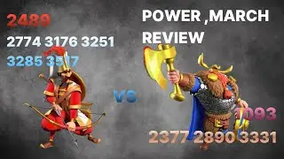 Rise of kingdoms｜2489 vs 1093｜Power,March Review