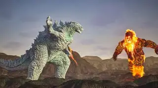 Volcano Troll Attacks Snow Godzilla