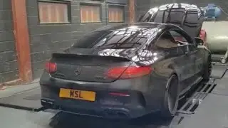 650 BHP Mercedes C63s Biturbo after stage 2 remap and dyno package at MSL Performance