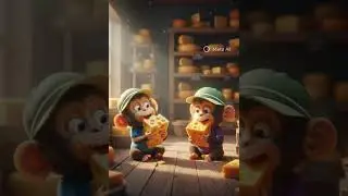 AI monkey eating cheese 🧀#shorts #aimonkey #monkey #cutemonkey #aianimals #cute #viral