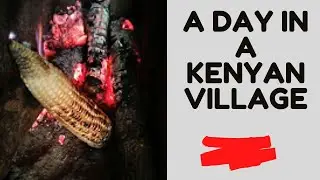 AFRICAN VILLAGE DAILY ROUTINE DAY IN A KENYAN VILLAGE: clearing firewood, African village chores