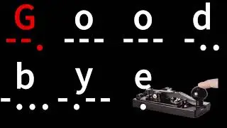 Goodbye in Morse Code: From Slow to Fast with Light Signals!