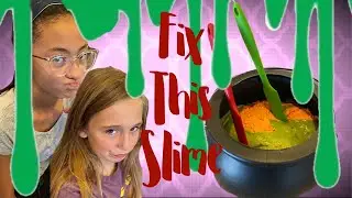 Fix this NASTY SLIME! **SO GROSS** #slime #kidsofyoutube #slimechallenge #fixthisslime
