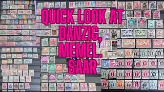 Quick Look at Danzig, Memel. Saar and German occupation stamps