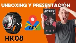👉 Smartwatch HK08🎁 Unboxing, presentación y funciones en español📅 2024 - 🎖️Rugged - Resistente