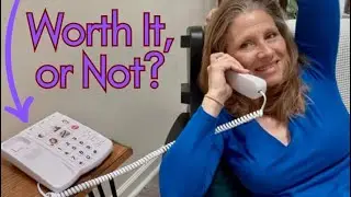Uvital Big Photo Buttons Landline Phone for Seniors! See, Hear, and Dial Without Fail!
