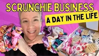 Scrunchie Business | A Day In A Life Of A Small Business Owner | Sewing And Packing Orders