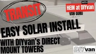 Hein shows the efficiency of installing 200W solar panel using direct mount towers