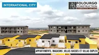 Evolution des travaux INTERNATIONAL CITY, angré 11e tranche