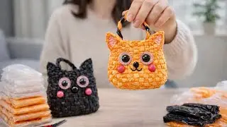 Handmade Bag from Recycled Plastic | Simple & Affordable Idea😍😽