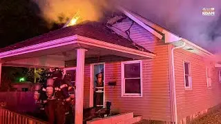 Columbus Fire Rescue say resident and dog escaped to safety, home total loss