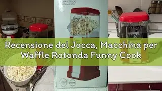 Recensione del Jocca, Macchina per Waffle Rotonda Funny Cooking, 500W, Piastre Antiaderenti, Pronta