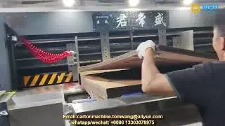 Automatic digital corrugated carton printer slotter die cutter machine #printer #packaging #machine