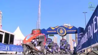 Dubai Tour 2016: Veloform Media Partner Smart Bike runs their velotaxi CityCruiser fleet