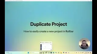 How to easily duplicate a project with your settings