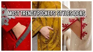 2023Most trendy pockets designs ideas|side pockets style for kurti frock shirts tops #youtubevideos