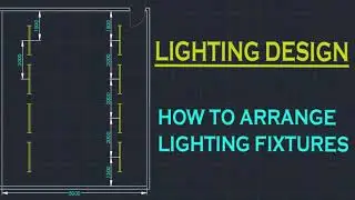 Electrical Lighting Layout Design | Lighting arrangement Project 102 | Using AutoCAD