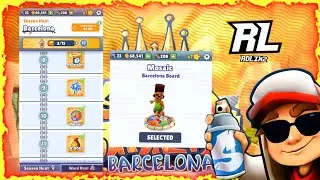 SUBWAY SURFERS BARCELONA 2022 FRESH UNLOCK EVENT MOSAIC BARCELONA BOARD