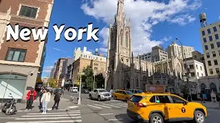 Wall Street New York City 4k 60fps - Lower Manhattan Tour 2022 - Walking NYC Financial District