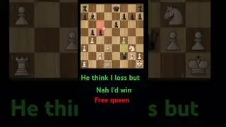 chess trap queen win free queen #chess #chessgame #chesscom #chesscommunity #queensacrifice