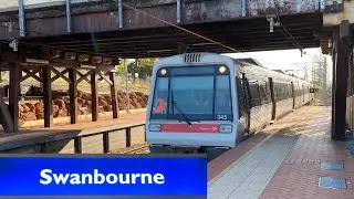 Trains at Swanbourne Station