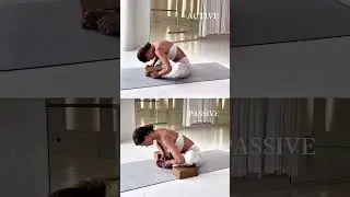 Can you see the difference? 👀 Active vs Passive flexibility 🎉 #mobility #yoga #flexibility #split