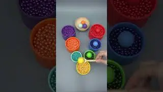 ASMR Sorting Colors 🌈✨Big Wooden Balls 🌟Colorful Pearls #dominogirl #asmr #beads
