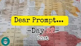 Day 22 Dear Prompt... 4 Art Journal Prompts- September 2025