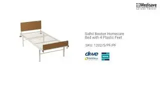 Sidhil Boston Homecare Bed with 4 Plastic Feet 1202 5 PF PF
