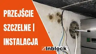 Instalacja systemowego przejścia szczelnego przez ścianę na rurę i kabel