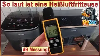 Wie laut darf eine Heißluftfritteuse sein? ♨️ Cosori Airfryer Test 2026 - Lautstärke Pegel Messung