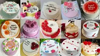 Cake Decorating for beginners/Simple Cake Design Photos/Happy Birthday Cake Design/Birthday Cake