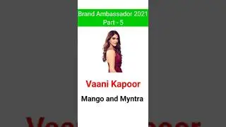 Brand Ambassador 2021 Updated List Part - 5 | ब्रांड एम्बेसडर 2021 | #shorts