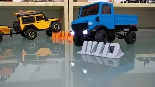 1/32 RC Unimog by WID suspension test