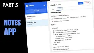 Build a Notes Taking App with HTML, CSS & JavaScript (Part 5 - Display Notes)