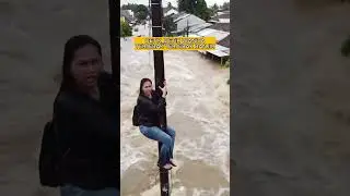 DETIK-DETIK WANITA TERJEBAK TERJEBAK BANJIR  #banjir #ai