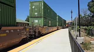 Union Pacific #5294 GE C45ACCTE leading IOANP Train at Fremont Station #unionpacific