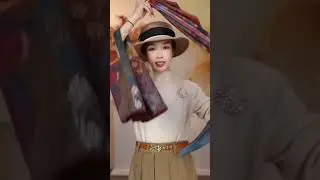 Стильные способы завязать шелковый шарф #мода