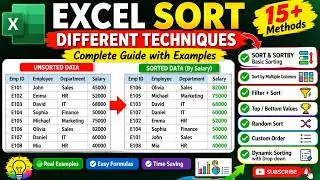 15 Excel Sorting Techniques Every Professional Must Know! | SORT, SORTBY & Advanced Excel Tips