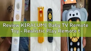 Review KIRALUMI Baby TV Remote Toy - Realistic Play Remote toy with Lights and Sounds, 3 Languages (